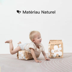 ECO BOOM Bamboo Babybleer - Størrelse 6 (20 kg), Plantebaserede Pull-Up bleer (17 stk) - Premium økologiske, parfumefri, hudvenlige, superabsorberende