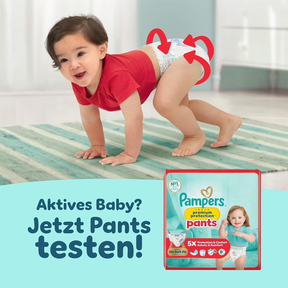 Pampers Premium Protection Størrelse 6, 144 bleer, 13 kg-18 kg, vores #1 hud- og lækagebeskyttelse