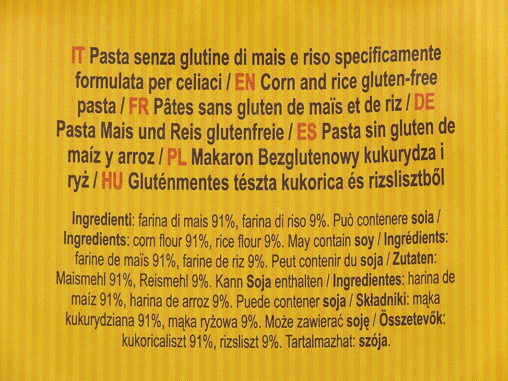 Glutenfri pennepasta med majs og ris, 400g