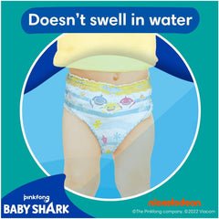 Pampers (gammel version), Splashers engangsbadeshorts - størrelse 5/6 (14 kg+) - Æske med 8 pakker med 10 stk.