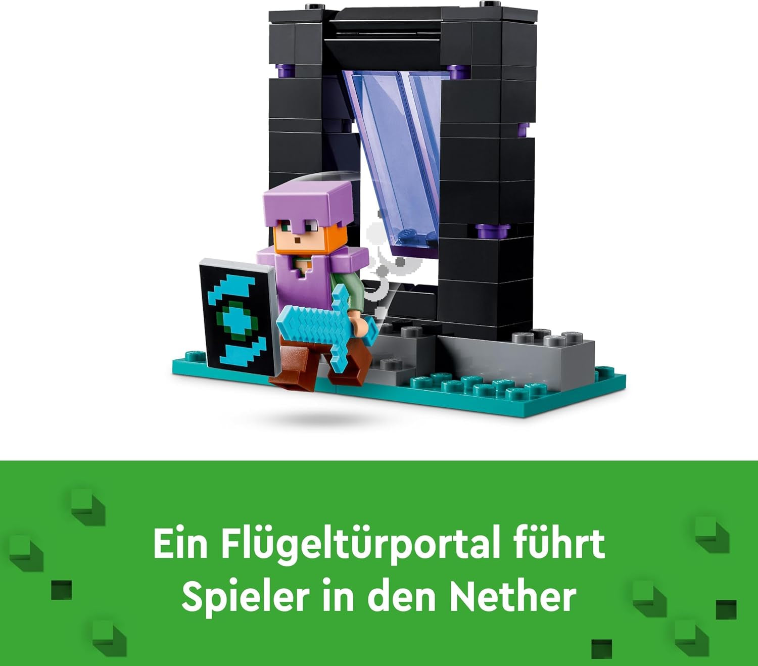 LEGO Minecraft The Armory Legesæt med heltefigurer, legetøjsvåben og Alex-figur, actionlegetøj til drenge og piger, gave til spillere og børn 7 år 21252 byggesæt Besuche den LEGO-Store