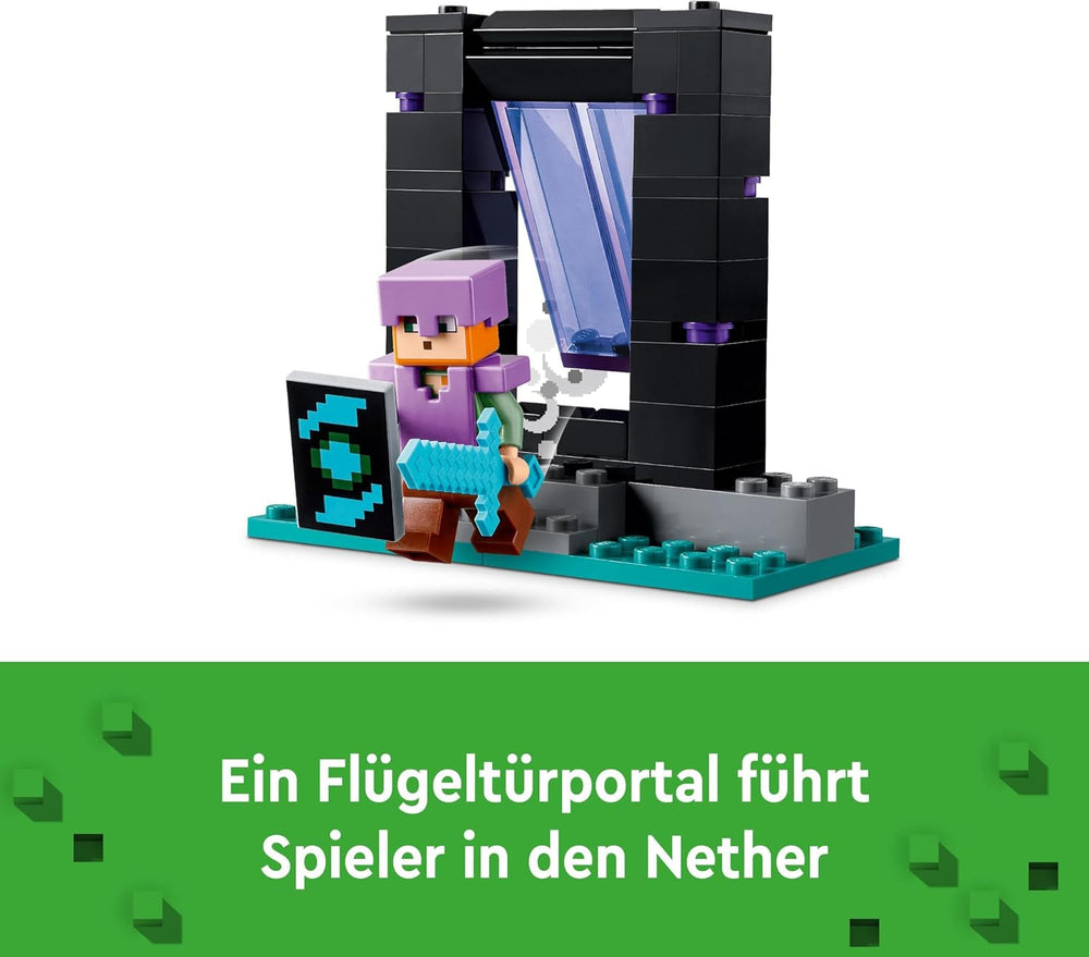 LEGO Minecraft The Armory Legesæt med heltefigurer, legetøjsvåben og Alex-figur, actionlegetøj til drenge og piger, gave til spillere og børn 7 år 21252 byggesæt Besuche den LEGO-Store