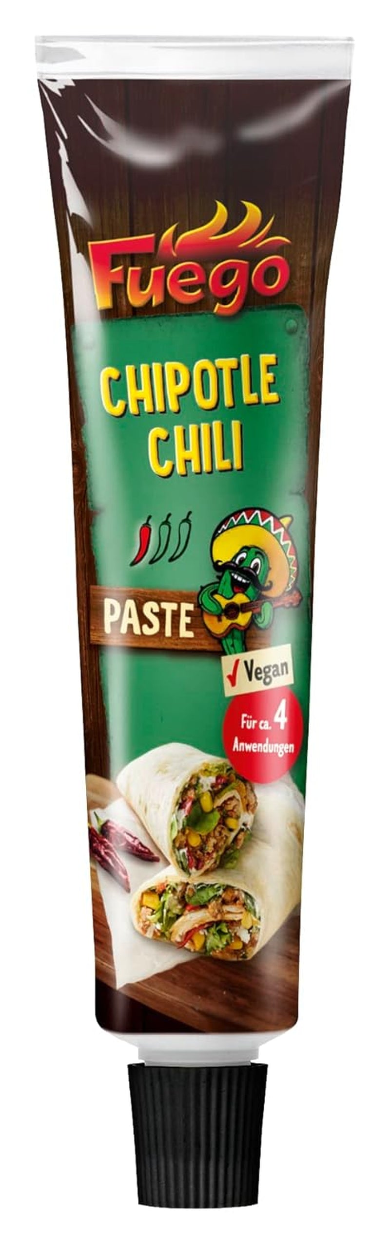- Chipotle Chili Paste, krydrede mexicanske retter, Für 4 Anwendungen, Vegansk, 1 x 40 g