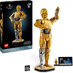 LEGO Star Wars C-3PO B, Byggbar Droid, Samlermodel, Byg og Vis, Nostalgisk gaveidé til voksne og fans, Samlerstykke, Fantasy Legesæt 75398 Byggesæt Besuche den LEGO-Store Singur