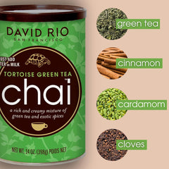 David Rio - Tortoise Green Chai, cutie de carton (1 x 398 g)