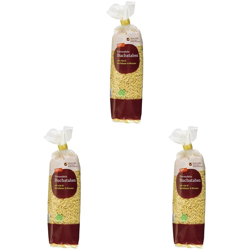 tegut... Eiernudel Buchstaben, 1 x 250 g