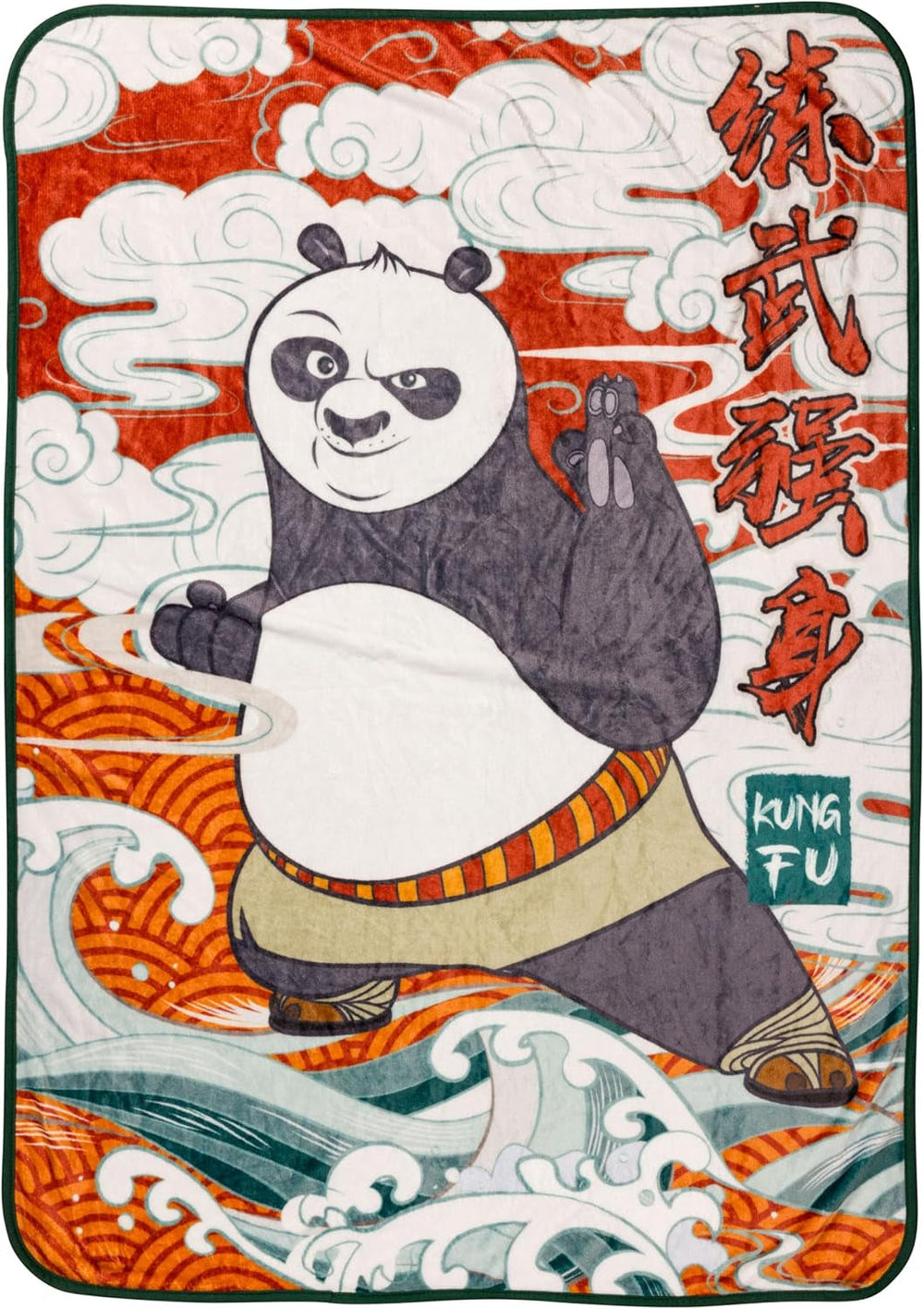 Silver Buffalo Garfield hængende tæppe, fleece, 114,3 X 152,4 cm Senge og tæpper Silver Buffalo Kung Fu Panda