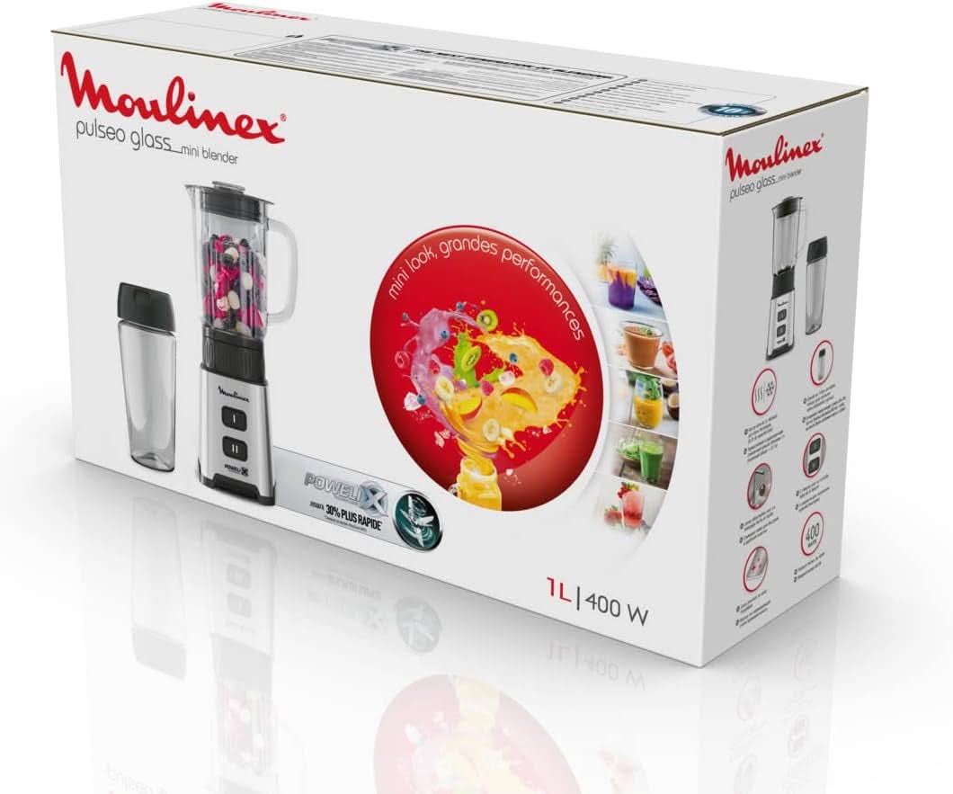Blender Pulseo LM17GD, 400 W, 4 knive, 700 Ml, Bærbar beholder 600 Ml Kitchen Naty Shop