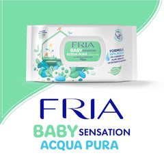 Baby Sensation Pure Water vådservietter, formuleret med 98 % renset vand til hudrensning, dermatologisk testet, økonomipakke med 840 servietter