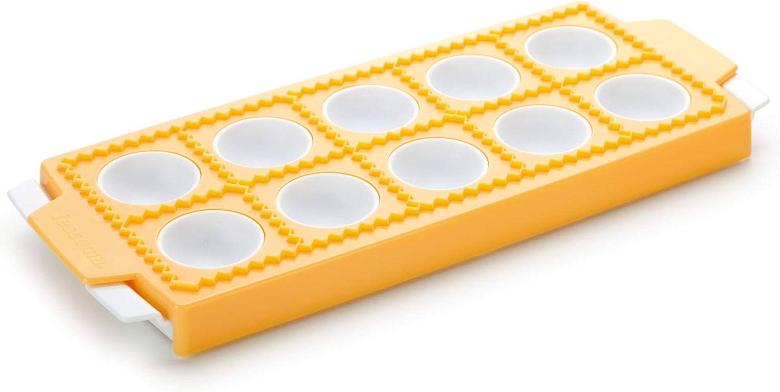 Formă Tescoma pentru ravioli rotunde, suport pentru 10 bucăți.