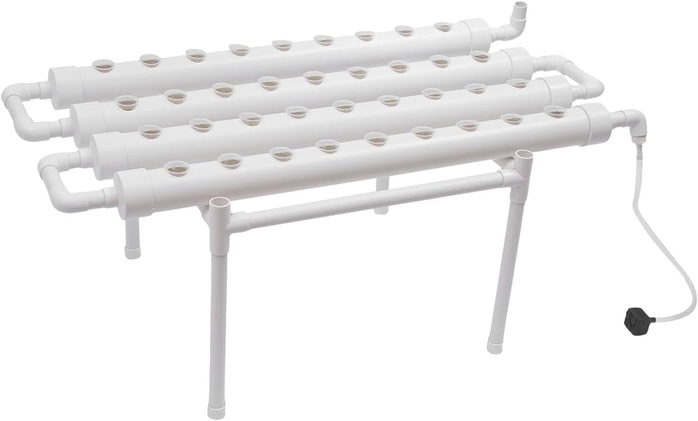 3-lags hydroponisk dyrkningssæt 108 plantepladser Hydroponiske jordløse plantedyrkningssystemer Hydroponisk plantedyrkningssystem i rør til grøntsager (enkeltlag med 36 huller)