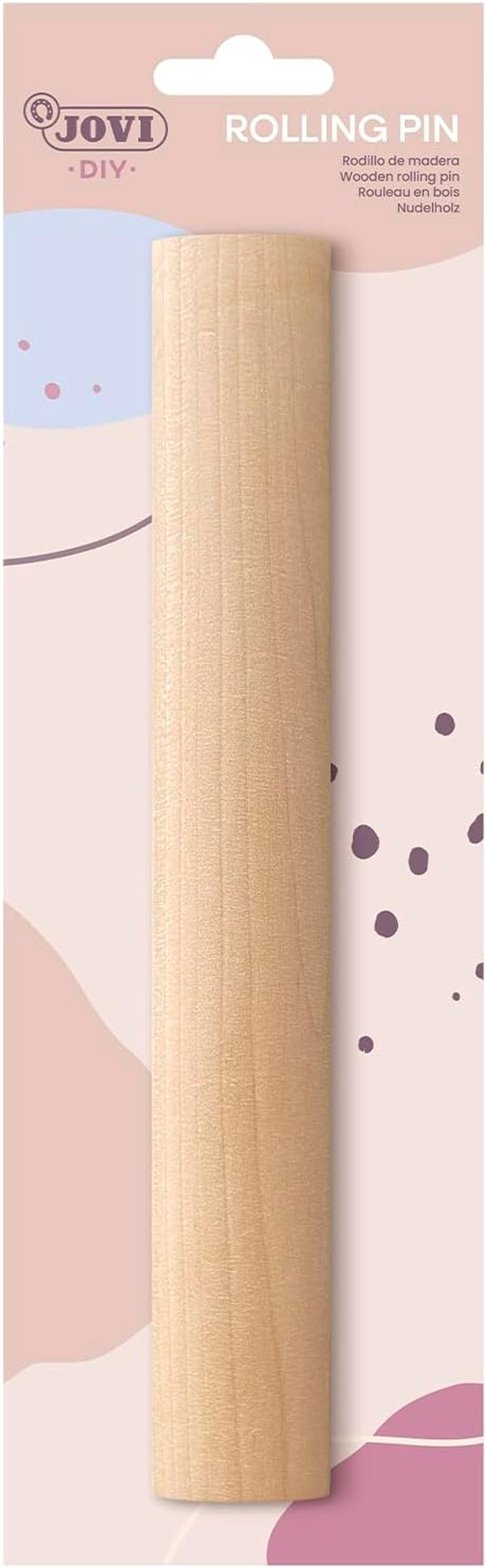 Jovi - Holzwalze, idealer Modellierwerkzeug for luftgetrockneten Ton, 1 Stück (27RP)