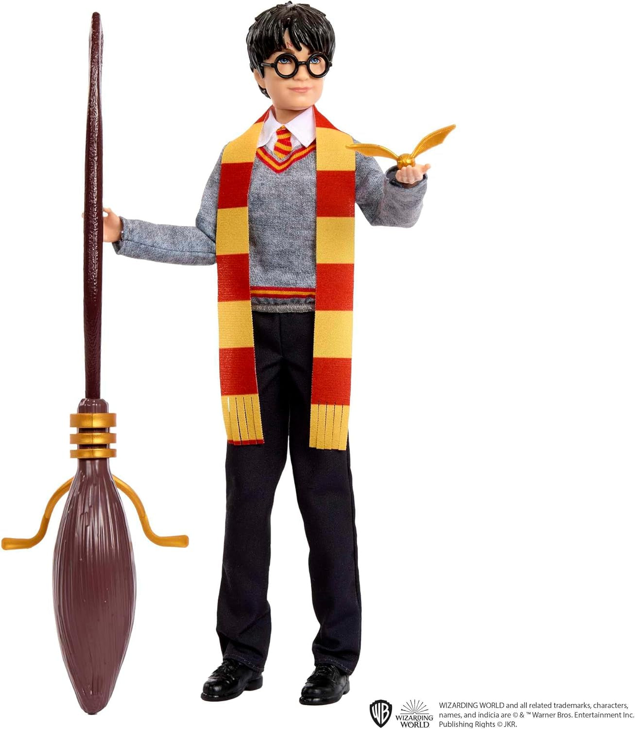 HARRY POTTER Gryffindor adventskalender - 24 historier, magiske overraskelser, Hogwarts fællesrum, naturtro ansigt, for fans fra 6 år og opefter, HND80 Naty Shop Dolls