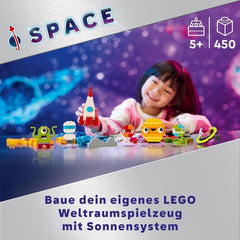 LEGO Classic Creative Space Planets Solsystem Byggemodel til børn Rumlegetøj med raket Rumskib Planeter og Aliens Gave til børn 5 år gamle drenge og piger 11037 Byggesæt Beuche den LEGO-Store