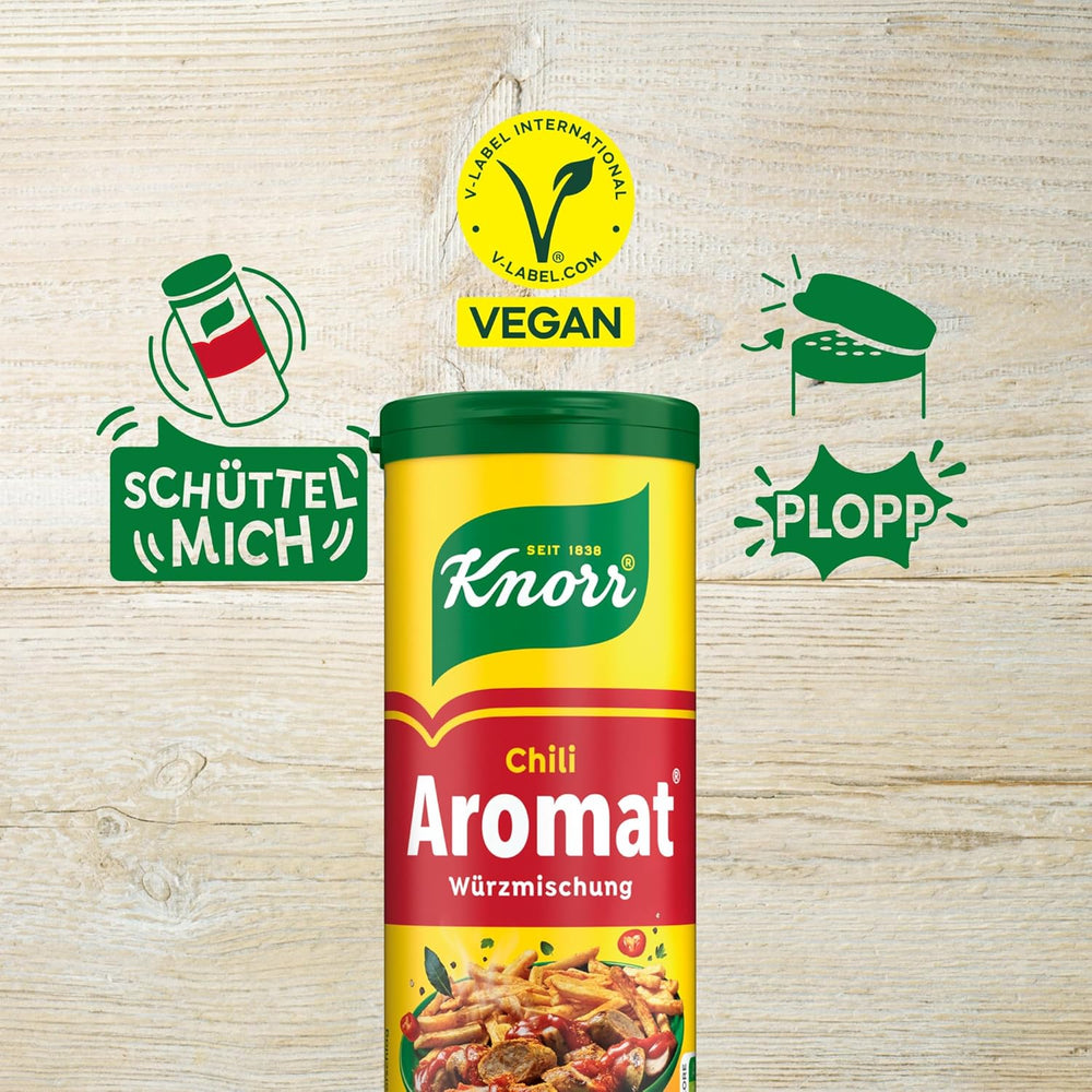 Knorr Würzmischung Chili Smag til hurtige retter til at krydre og krydre kartofler, pasta, grøntsager og mere 90 g