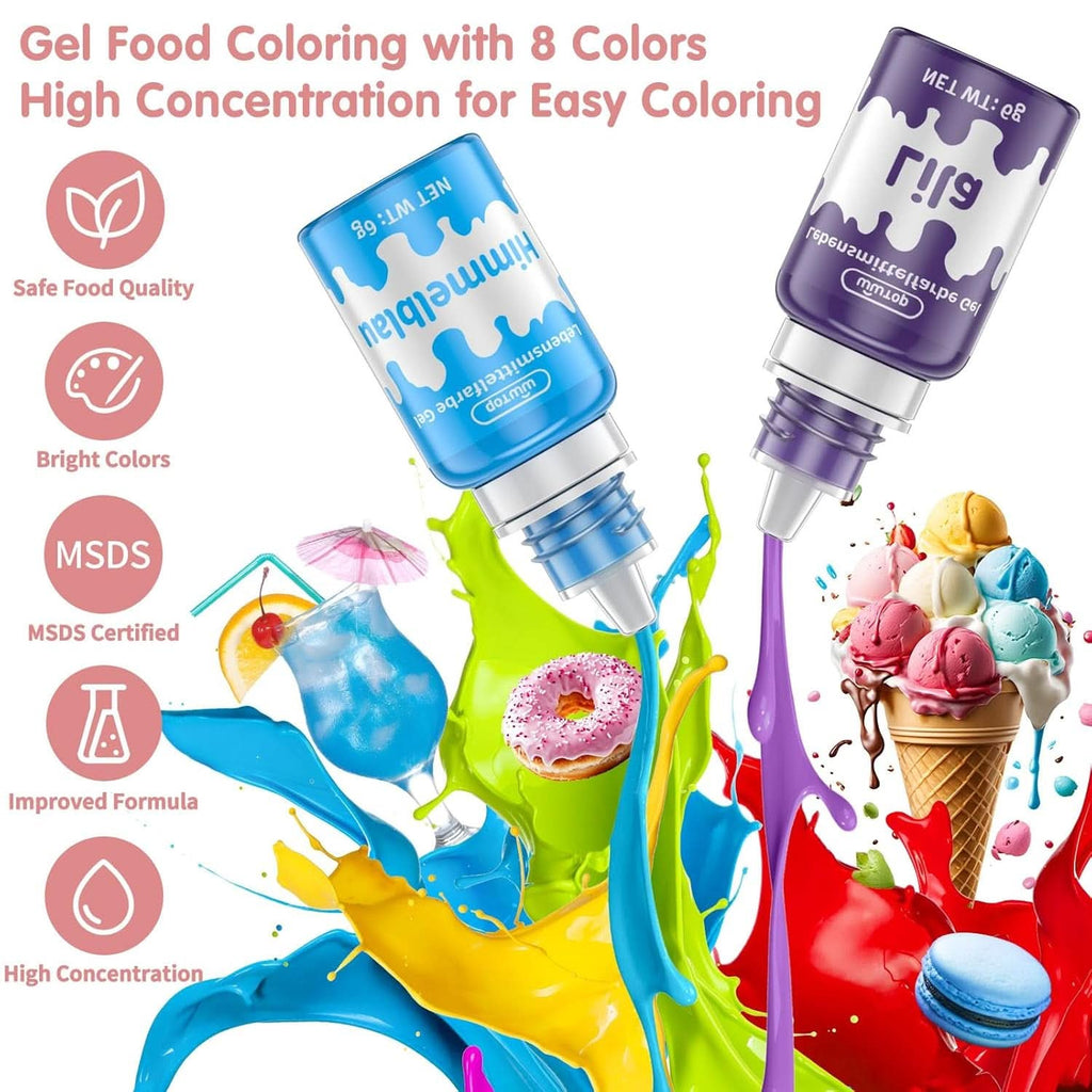Coloranti alimentari gel, 6 grame sau 10 grame Naty Shop