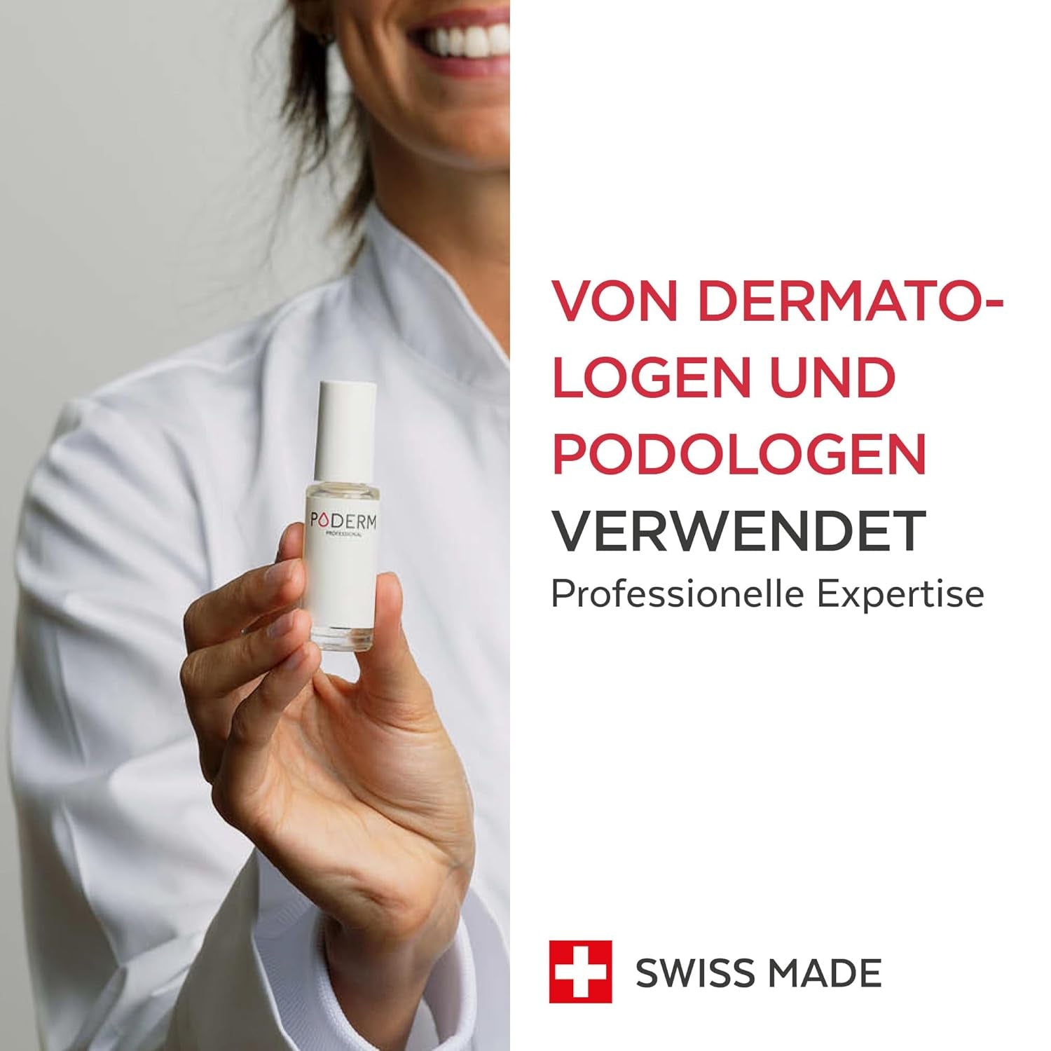 PODERM - STOP NEGLEREDNESS - Alternativ til bitter lak - 100 % naturligt anti-stress plejeserum - Aktiverer vækst - Voksne/Børn - Fremstillet i Schweiz