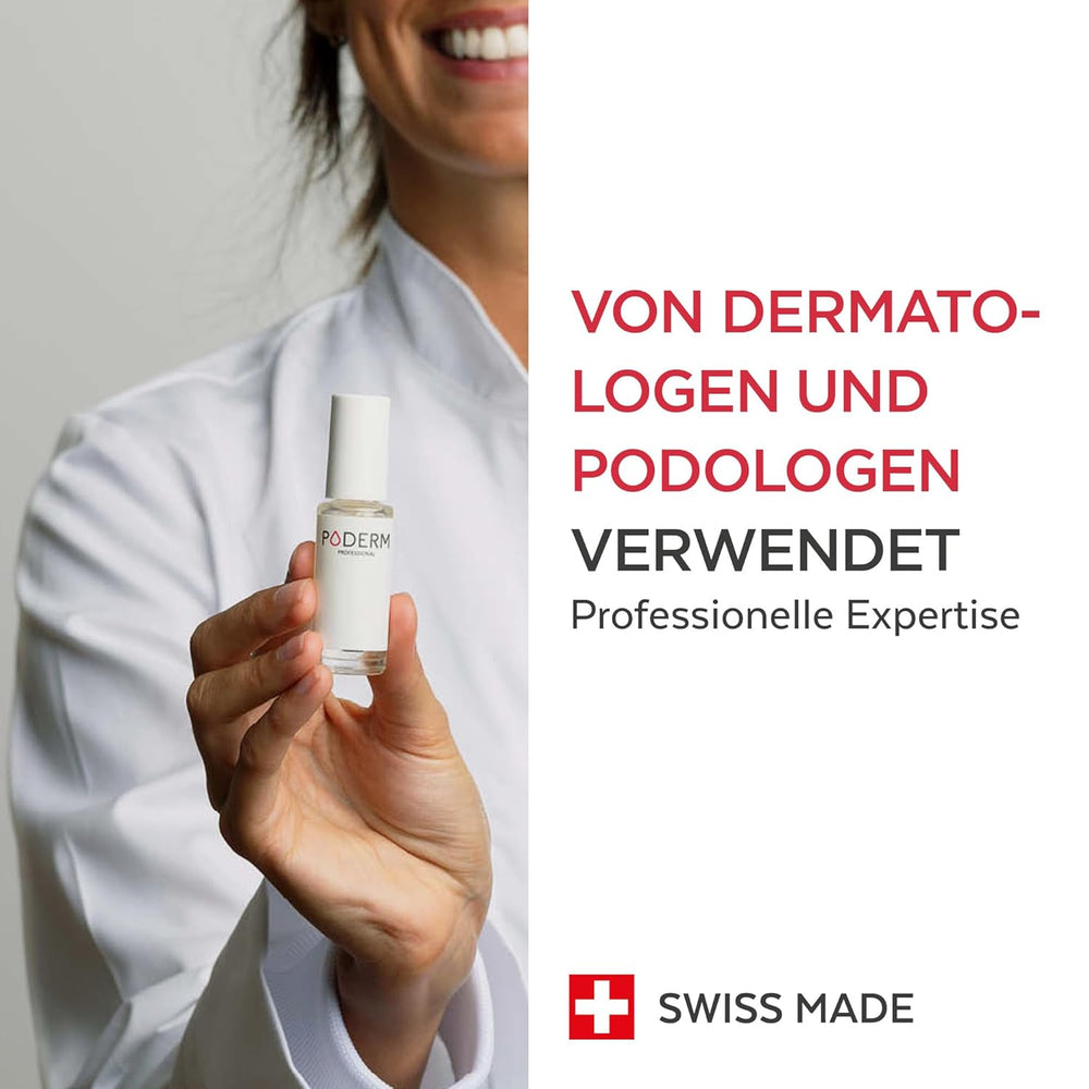 PODERM - STOP NEGLEREDNESS - Alternativ til bitter lak - 100 % naturligt anti-stress plejeserum - Aktiverer vækst - Voksne/Børn - Fremstillet i Schweiz