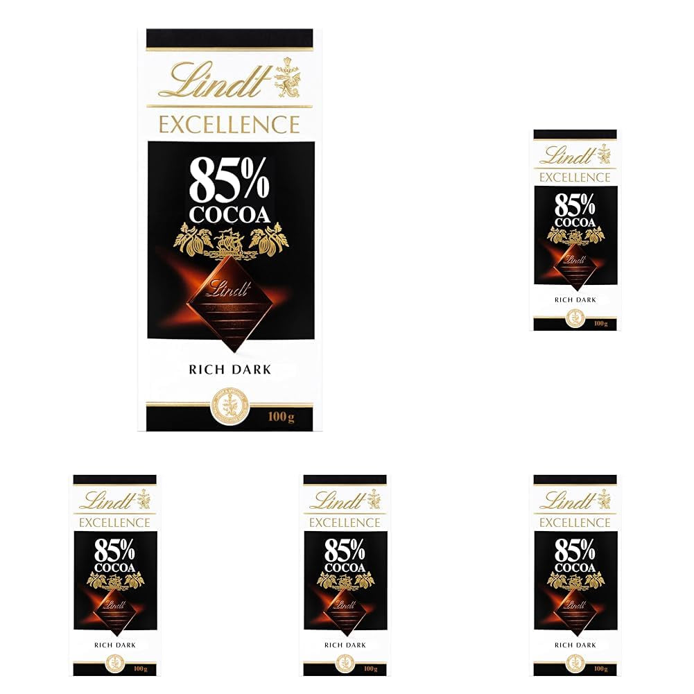Lindt Chokolade | Bar EXCELLENCE 85% kakao | 100 g | Ekstra mørk chokolade | Vegansk chokoladebar