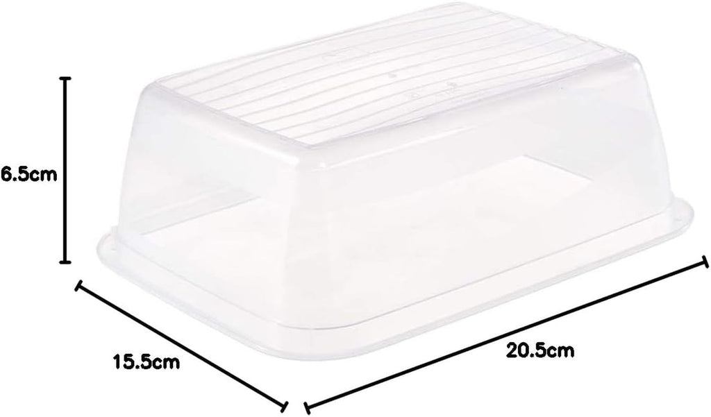 Keeeper set de 3 borcane pentru păstrarea alimentelor, 3 x 1,25 l, 20,5 x 15,5 x 6,5 cm, Fredo Fresh, albastru transparent Cutii depozitare alimente Naty Shop