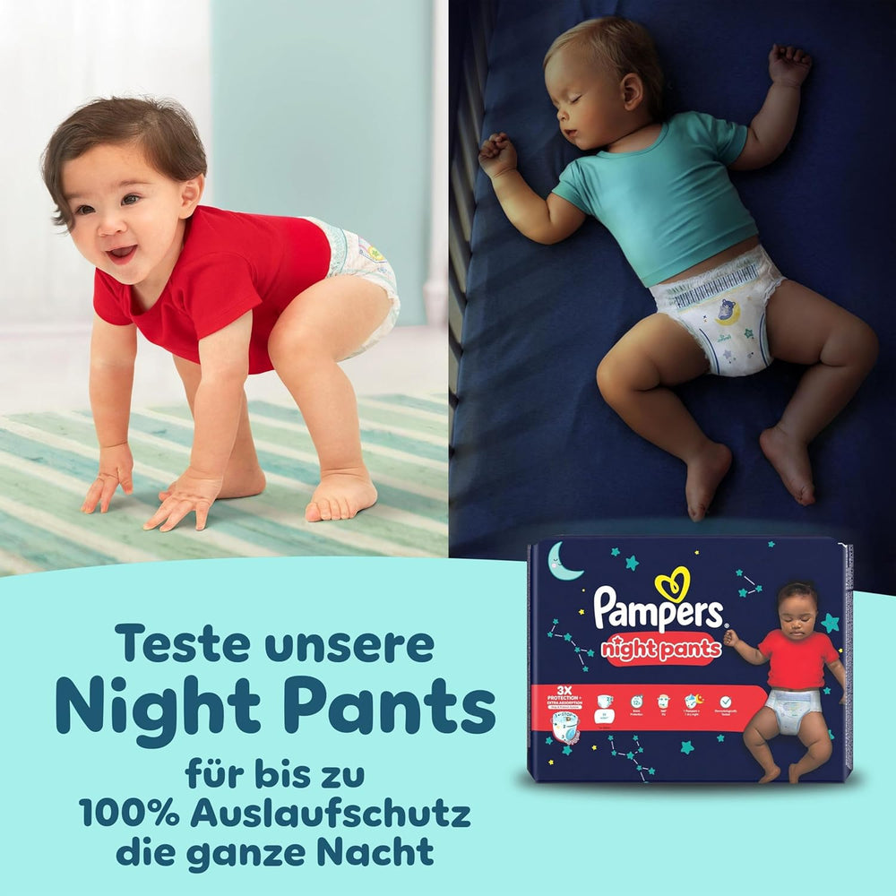 Pampers Premium Protection Pants Größe 6, 78 Windeln, 13kg-19kg, Mit 360° Fitform, 2x breiteren Bundchen as vorher for Komfort & Schutz + 10 Stück Pampers Aqua Baby-Weuchttücher enthalten