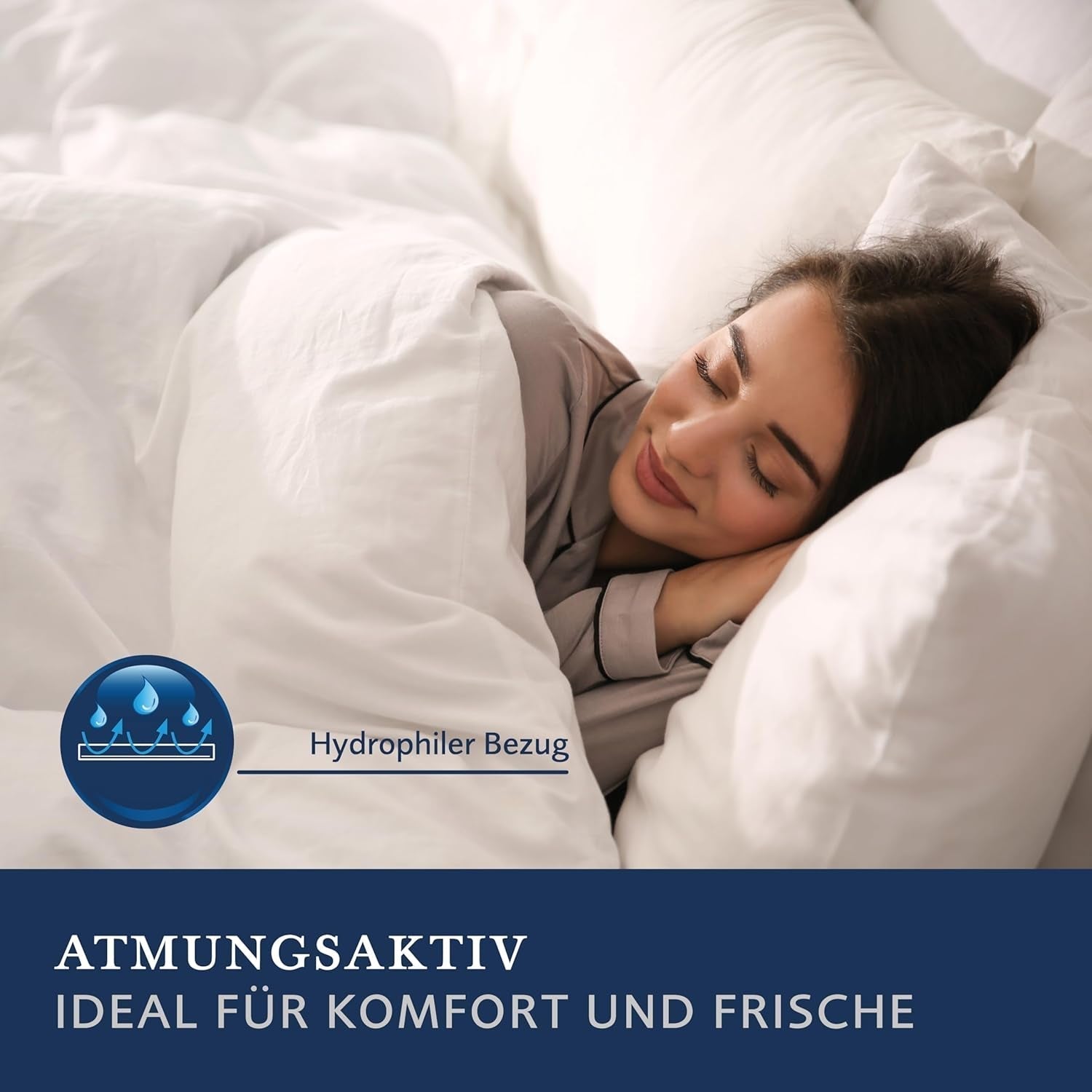 Billerbeck S20 Superlet quilt - Sommerdyne - 135 X 200 Cm - Let sommerdyne - AIRFILL® - hulfiber, 100% polyester, hvid Dyner og dyner Naty Shop