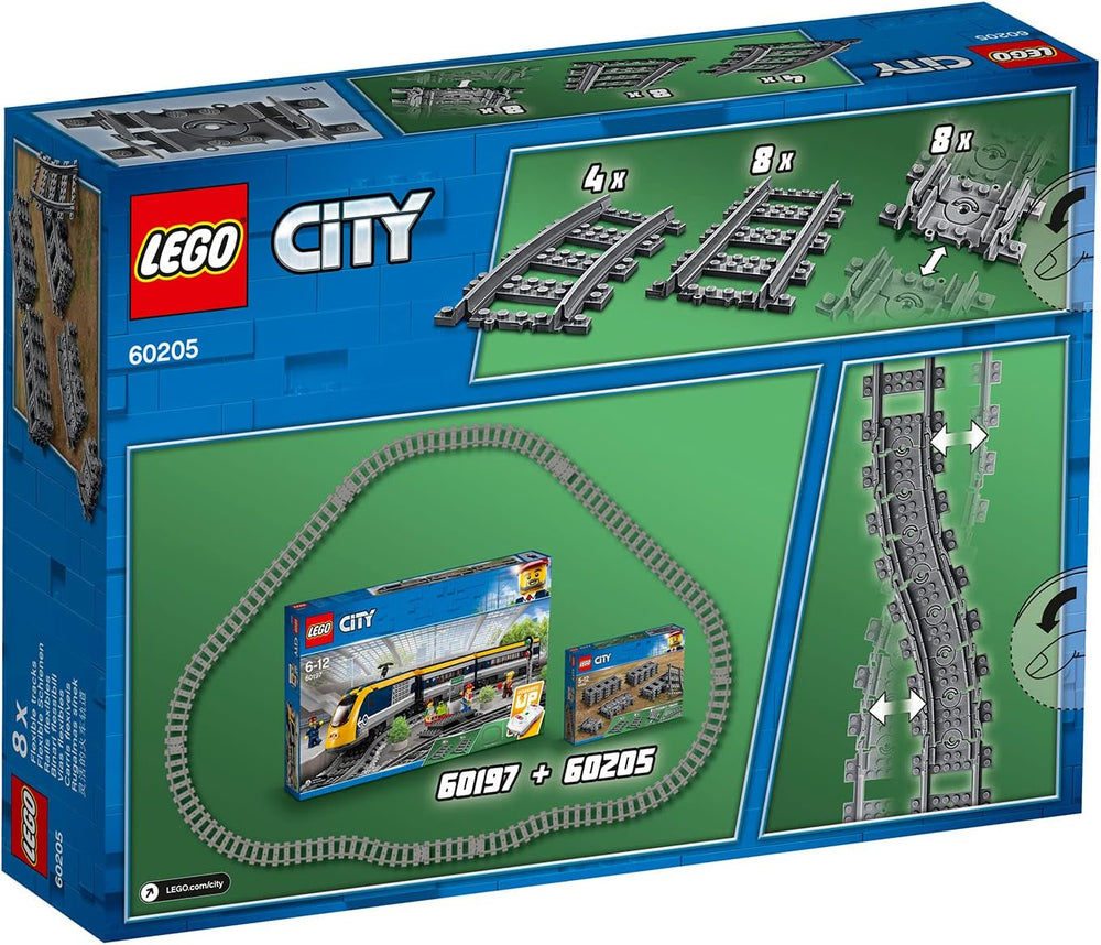 LEGO 60205 City Tracks 20-delt udvidelsessæt til børn Drenge og piger Legetøjssæt Byggesæt Besuche den LEGO-Store