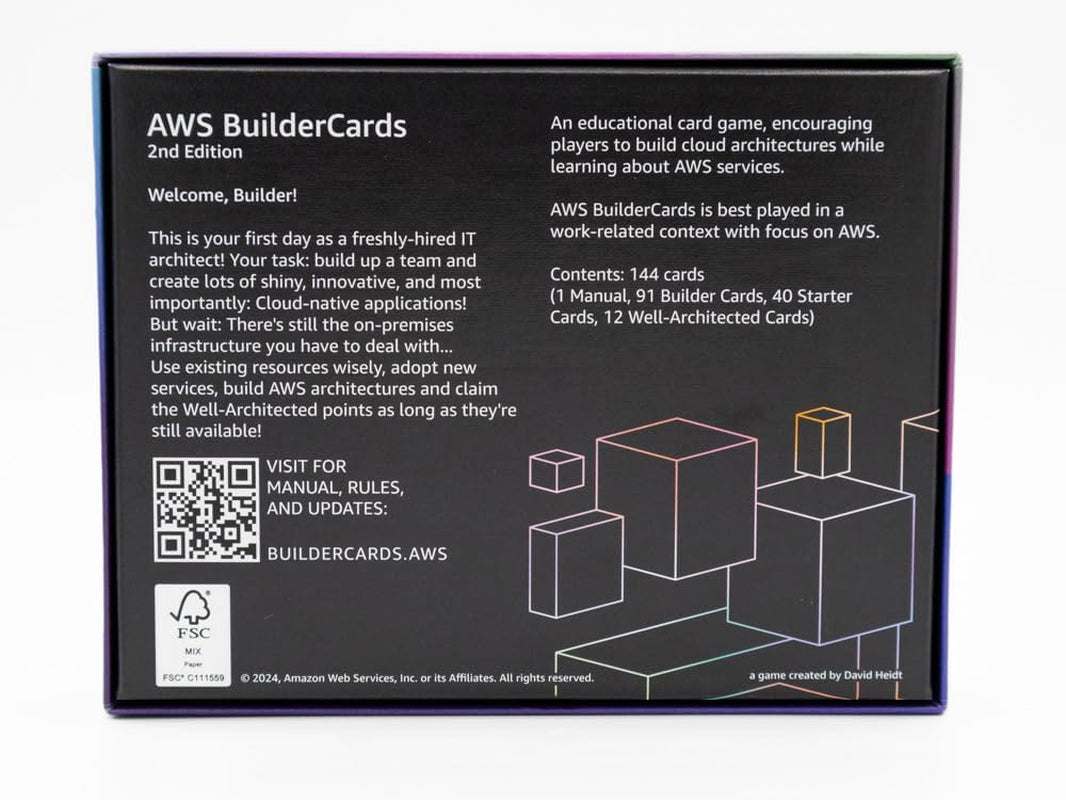 BuilderCards - Cloud Architecture Card Game - Basic Game (engelsk), Hvid