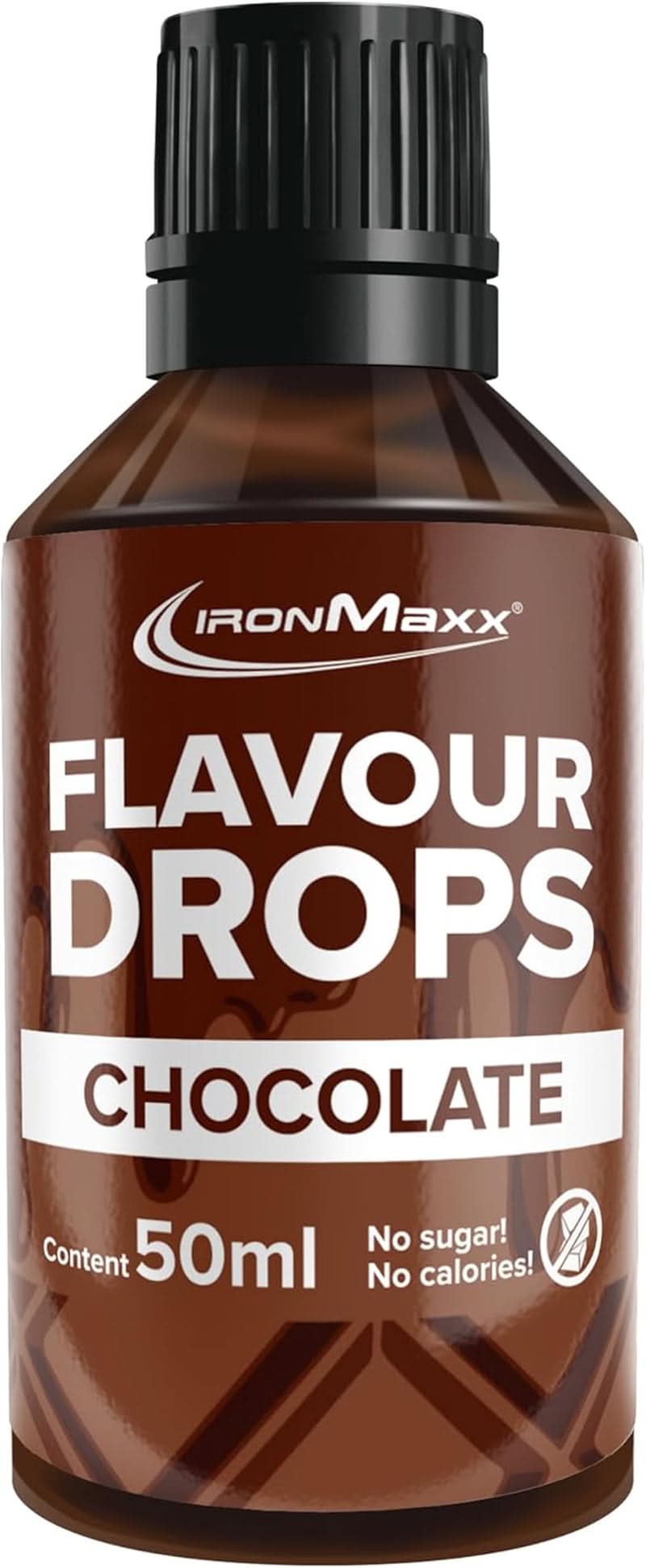 Ironmaxx-smagsdråber - Ingen kalorier og ingen sukker, 50 ml Flavours Naty Shop Chocolate