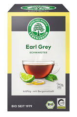 LEBENSBAUM Ceai Earl Grey, ceai organic cu gust puternic, pliculețe de ceai negru, 100 % natural, 20 pliculețe de ceai à 2 g
