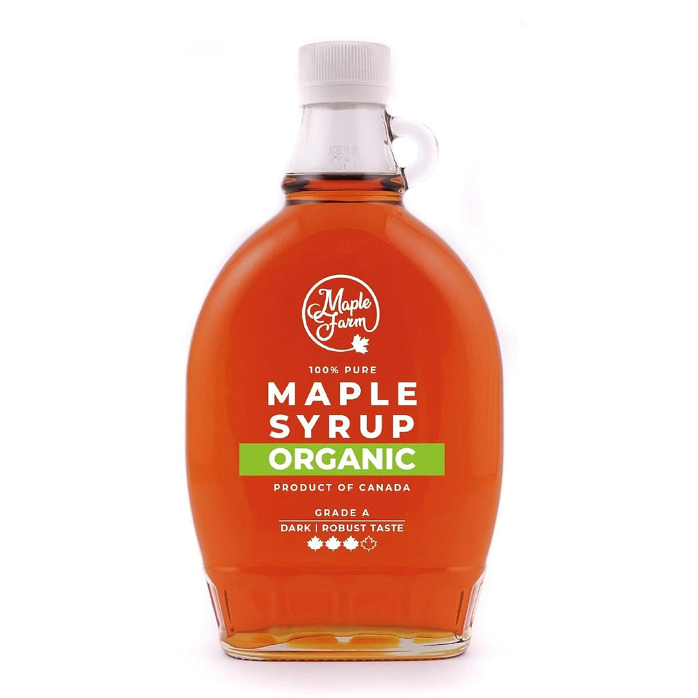 Maplefarm - ren canadisk økologisk mørk ahornsirup, klasse A, mørk, stærk smag - 250 ml Naty Shop sødemidler 500 ml