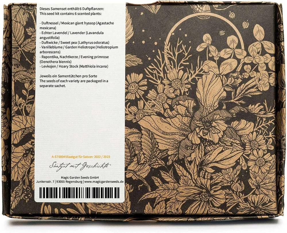 Duftende planter - gavesæt med frø og 6 planter med smukt duftende blomster