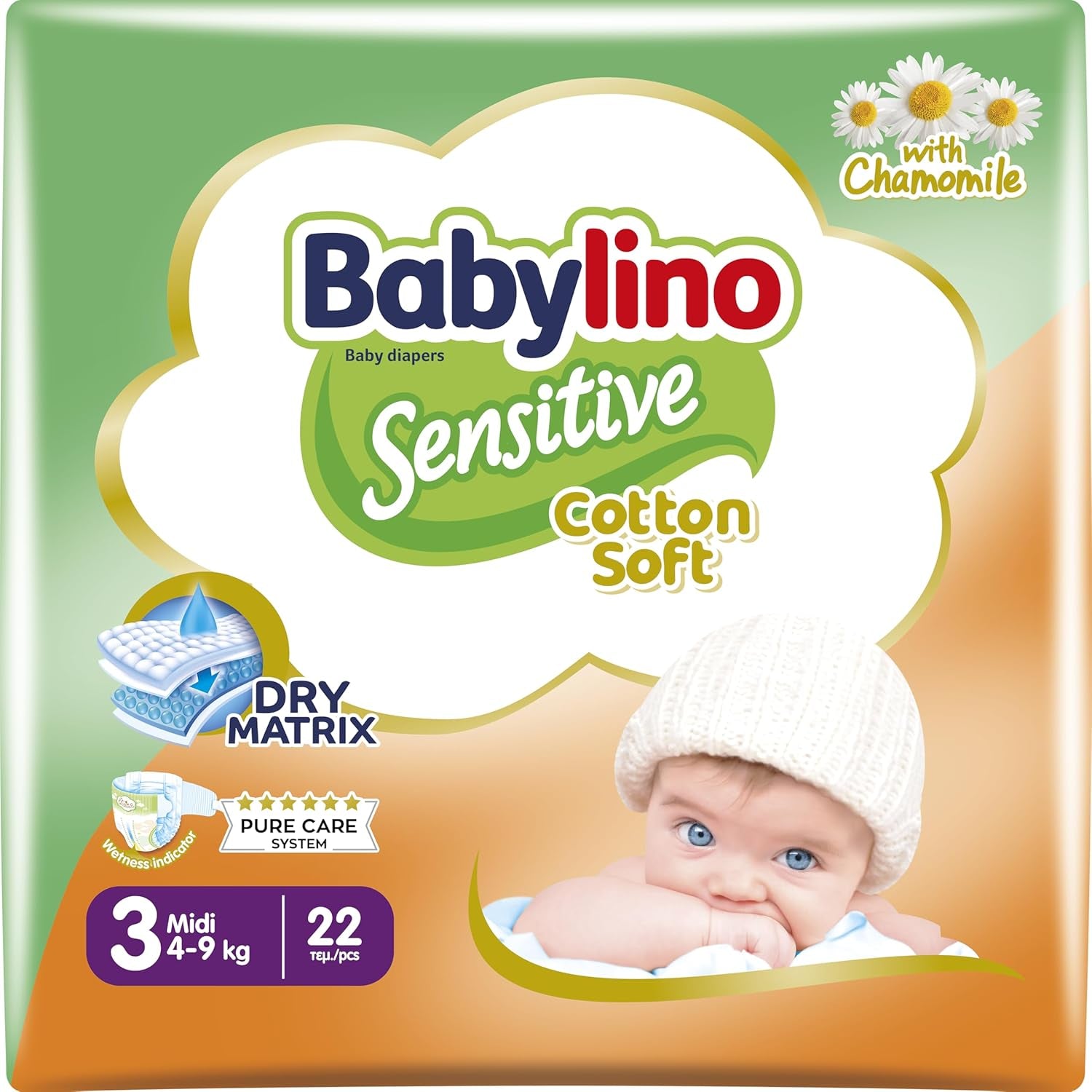 Babybleer Sensitive str. 4, Maxi (8-13 kg), 20 stk
