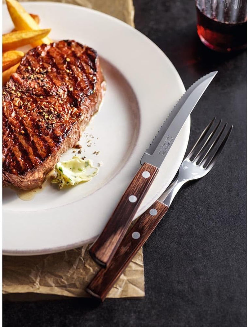Tramontina 14-delt grillbestiksæt i rustfrit stål Steakbestik Grillsæt Køkken Naty Shop