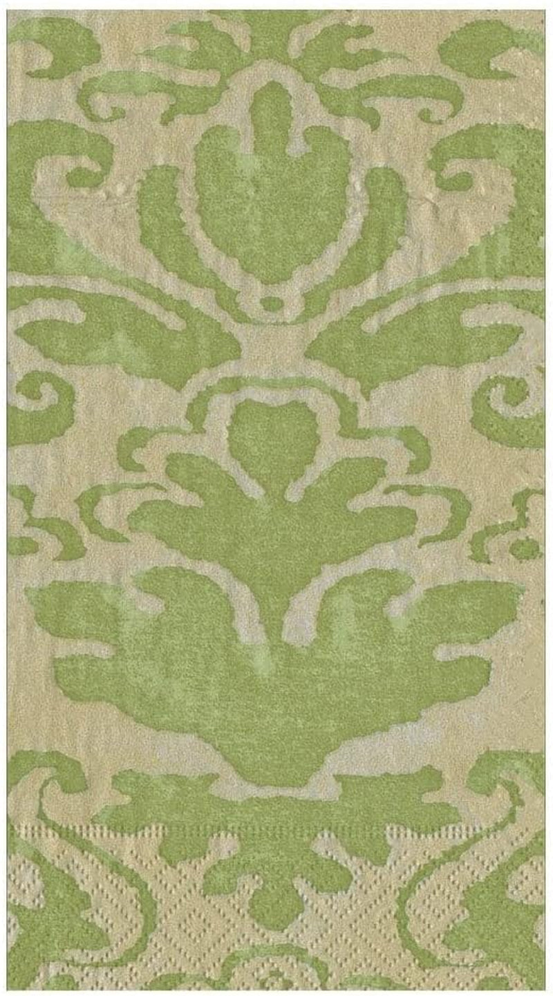 Șervețele cu prosop pentru oaspeți Palazzo, verde mușchi, 15 bucăți per pachet