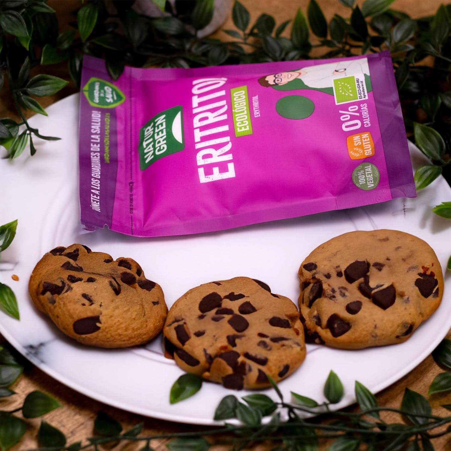 Bio Erythritol, naturligt sødemiddel, økologisk, lavt glykæmisk indeks, 500 gram sødemidler Naty Shop