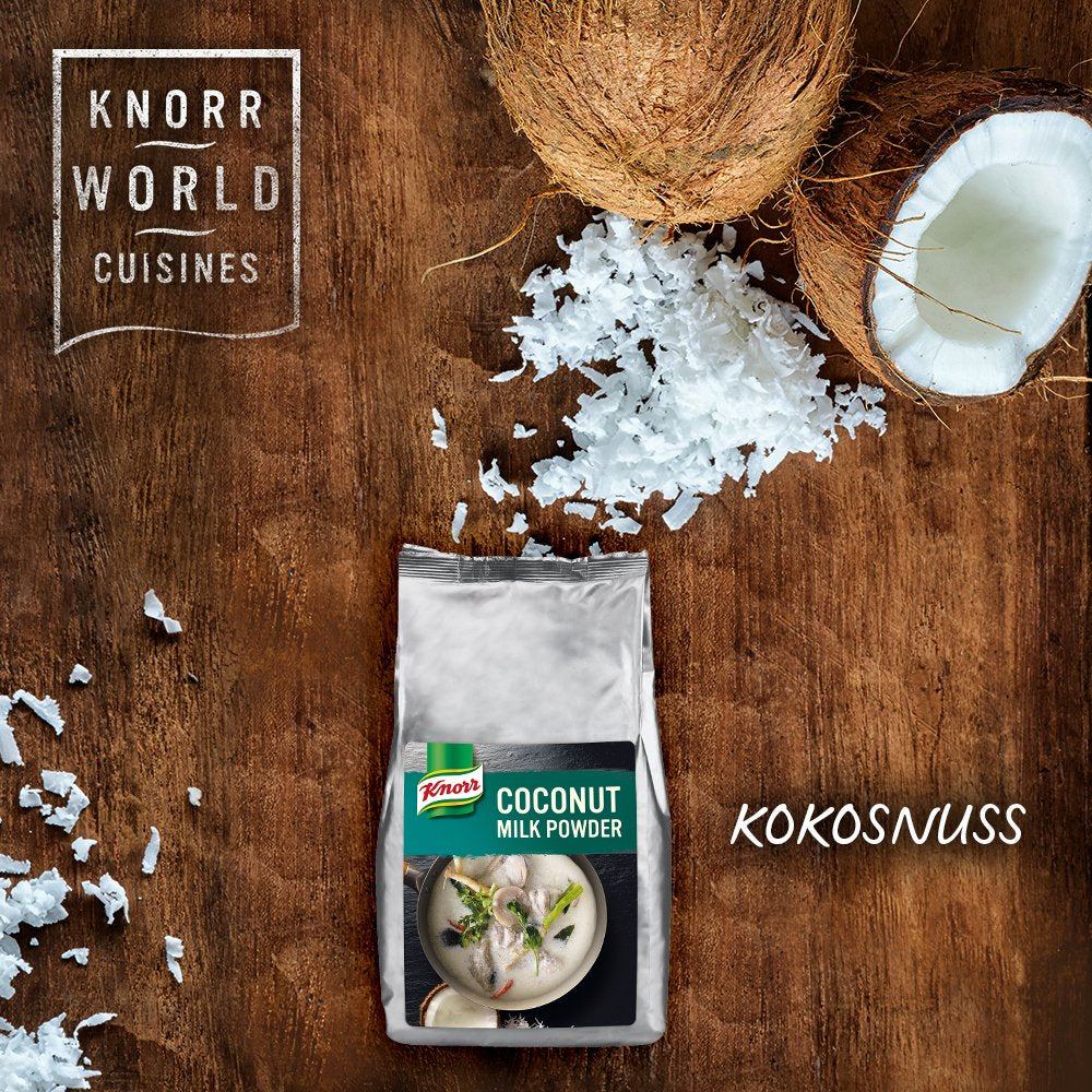 Knorr Kokosmilch Pulver (Mælkepulver fra 20 frischen Kokosnüssen, ergibt 6,6 liter Kokosmilch) 1er Pakke (1 x 1 kg)