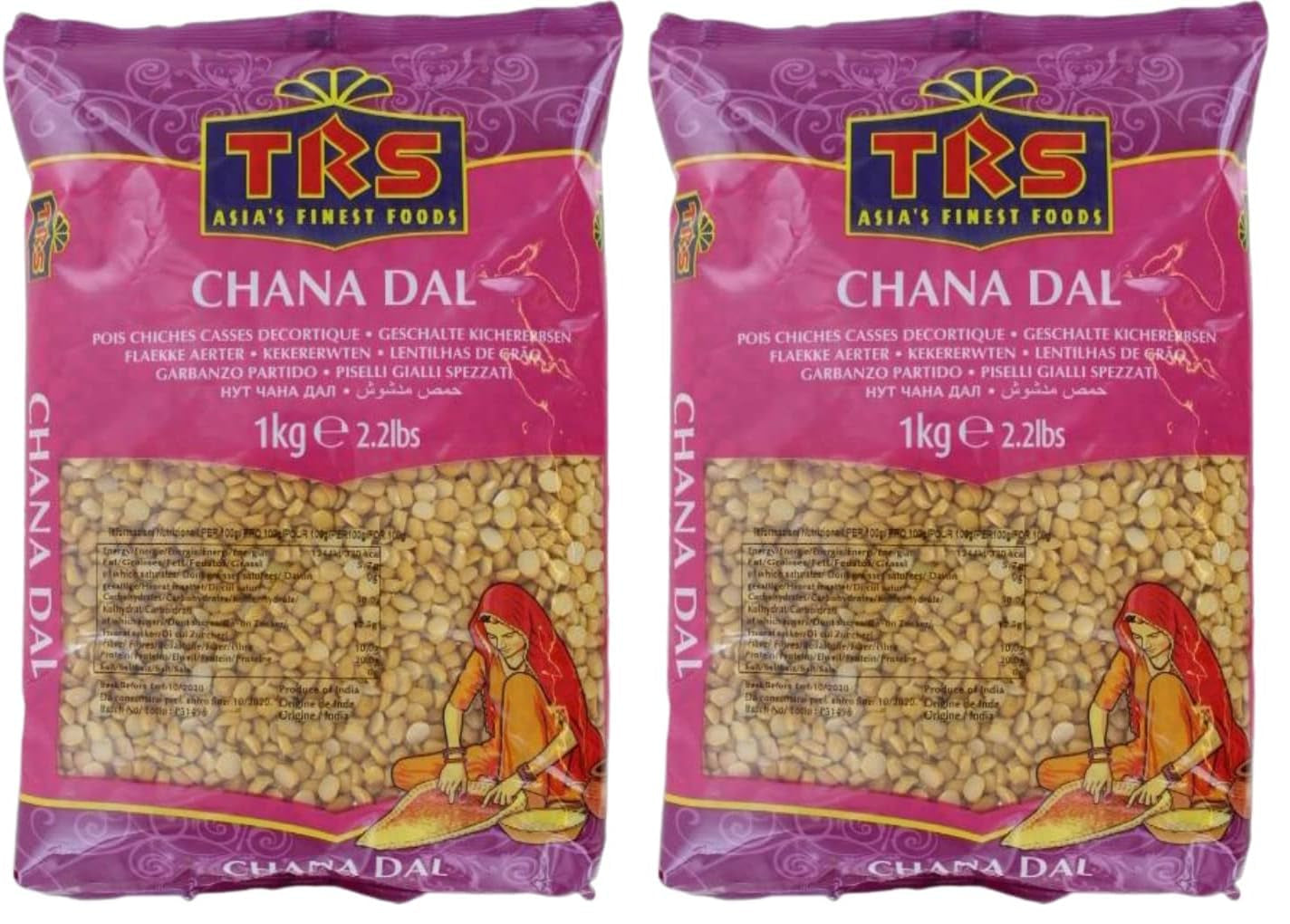 TRS - Kikærter (Chana Dal) - (1 x 1 kg)