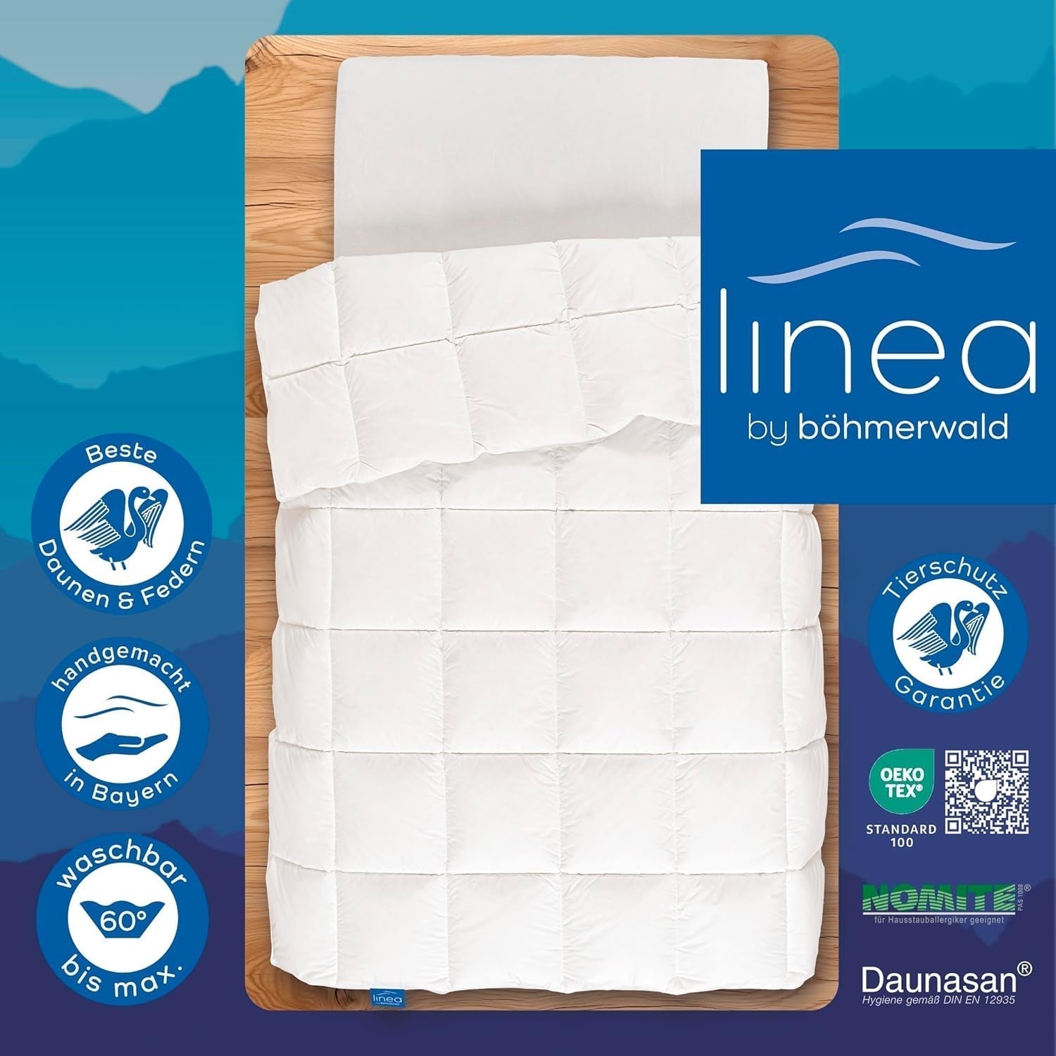 Komfortdyne, (90 pust / 10 fjer), hvid, 135 X 200 Cm Dyner og dyner Naty Shop