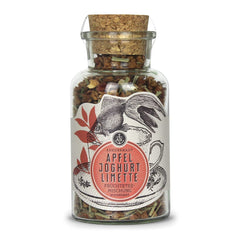 Ankerkraut Ceai de fructe cu aromă de mere, iaurt și lămâie verde, ceai de fructe vrac, 140 g în borcan de plută