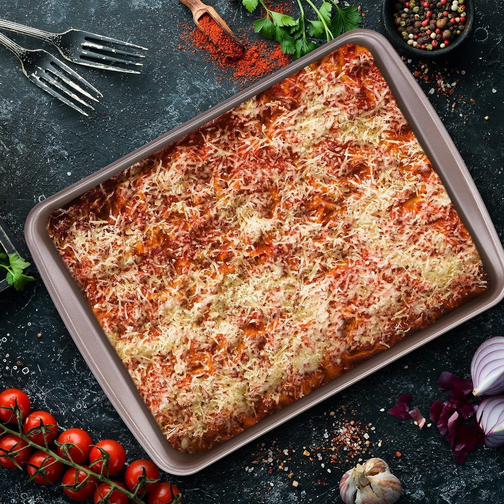 Relaxdays bradepande, non-stick, 4 liter, kulstål, brune Forme og bageplader Naty Shop