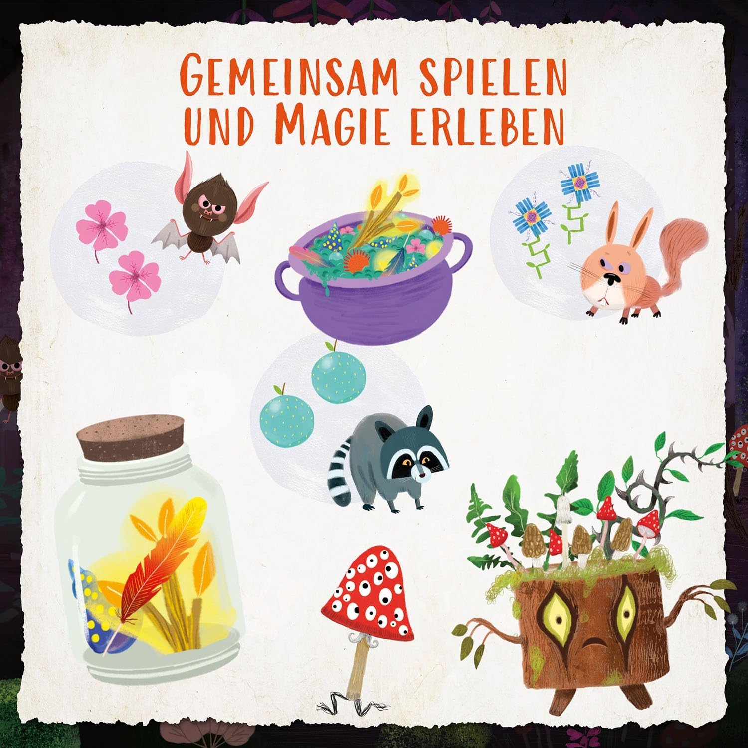 Kosmos 685027 Forest of Shadows, Samarbejdsspil for 2-4-årige, 7 år og opefter, Brætspil for børn, Med fremragende 3D-materiale, I 18 kapitler med cirka 15 minutters spilletid