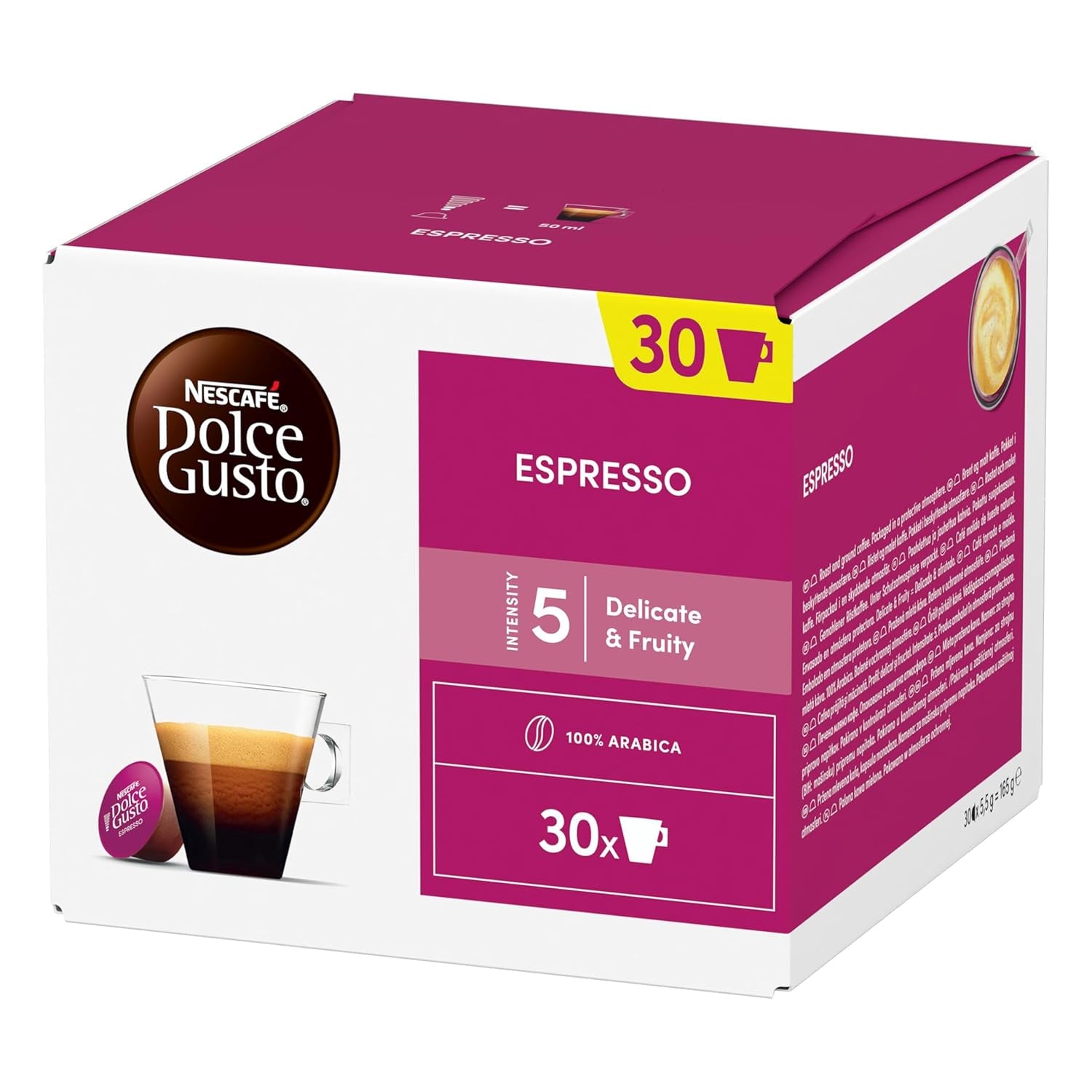 NESCAFÉ DOLCE GUSTO Espresso Kaffeekapseln 3er Vorratspack (3 x 30 Kapseln)