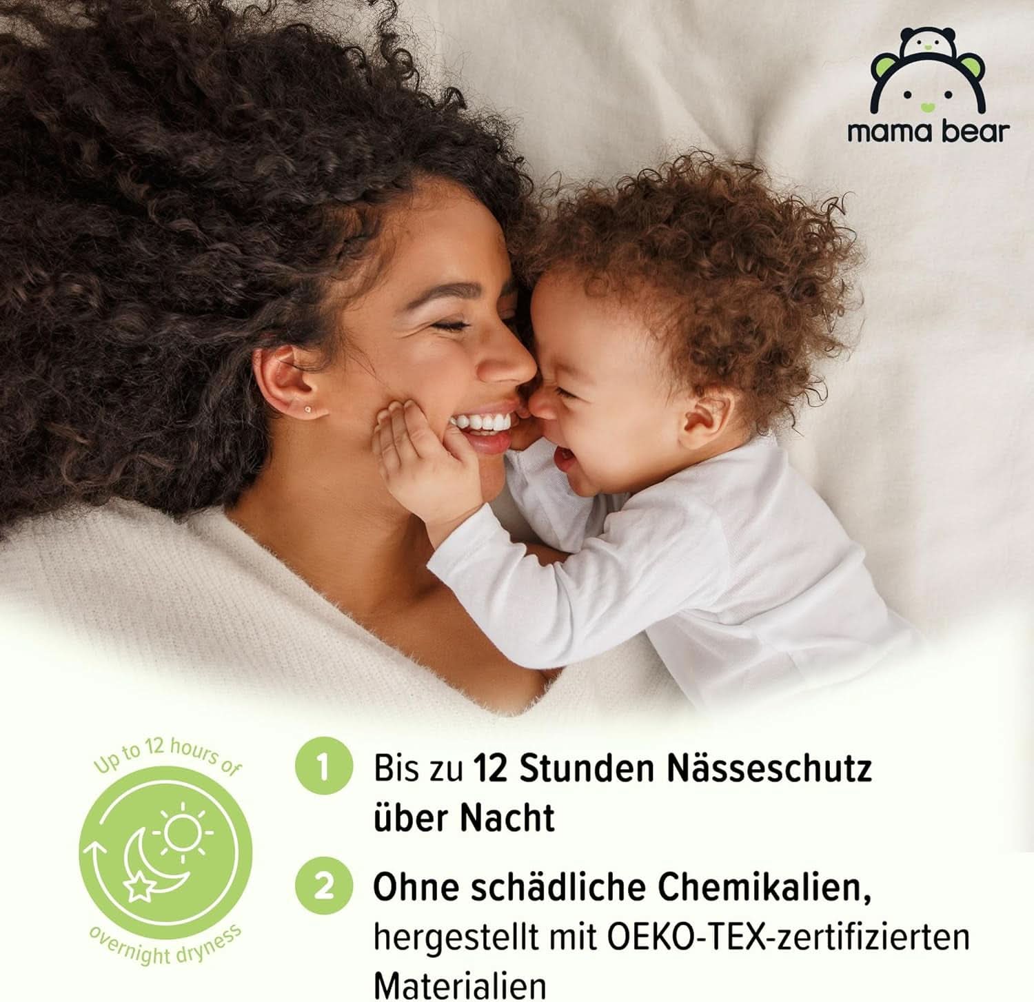 Bleer Mama Bear Disney Ultra Dry str. 4 (8-14 kg), hvid, 84 stk (1 pakke) Naty Shop