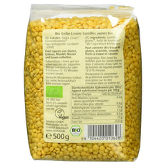 Økologiske gule linser, 500g
