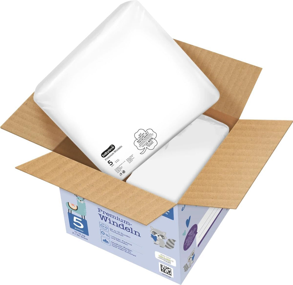 Bleer Premium Active Plus, str. 5, Junior 12-25 kg, Jumbopakke, 2 x 36 stk., 72 stk.