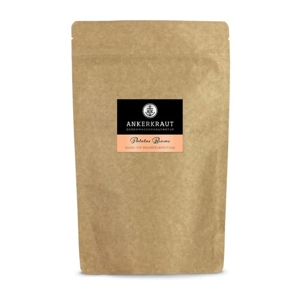 Ankerkraut Patatas Bravas, Gewürzmischung für Spanish Kartoffelwürfel, 90g i korkglas