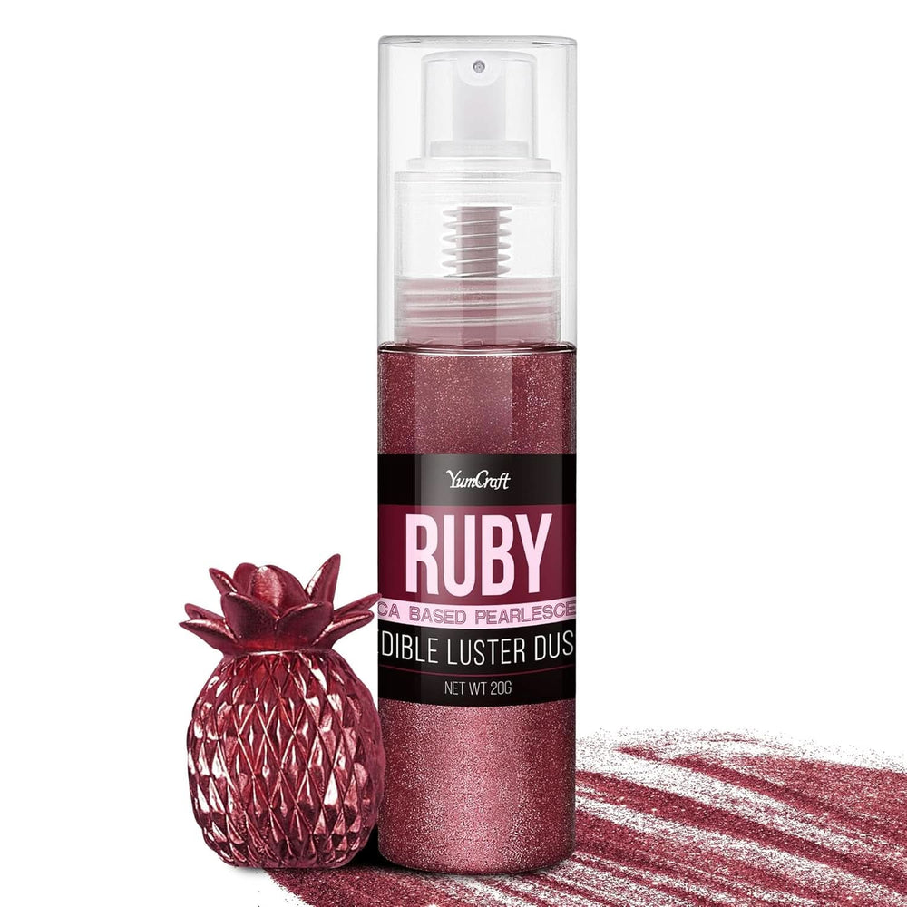 Spiselig glitterspray, 20 gram Naty Shop Rubin