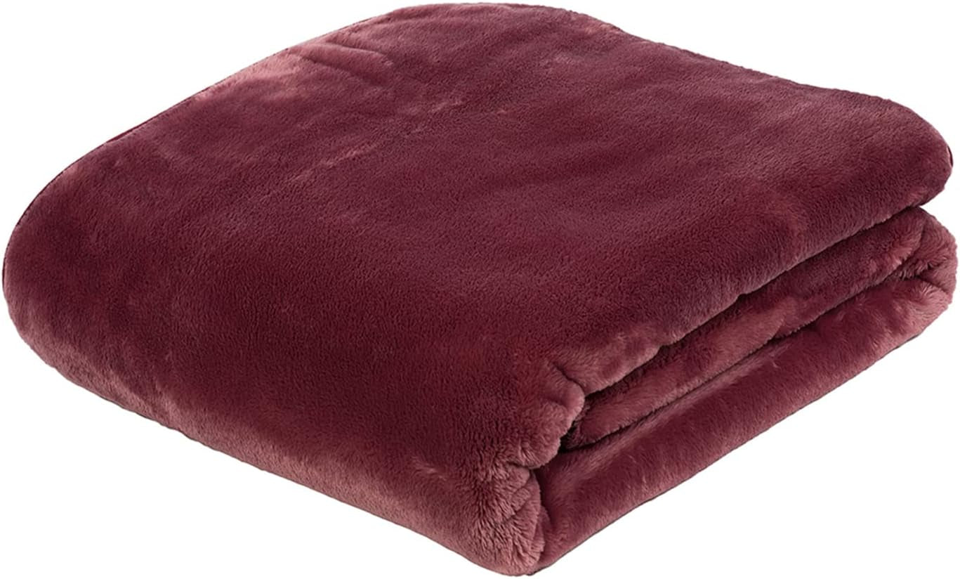 Gözze - Pătură confortabilă Premium Cashmere-Feeling, 500 G/M², 180 X 220 Cm - muștar Paturi si Cuverturi Besuche den GÃ¶zze-Store Fructe de pădure 130 X 170 Cm