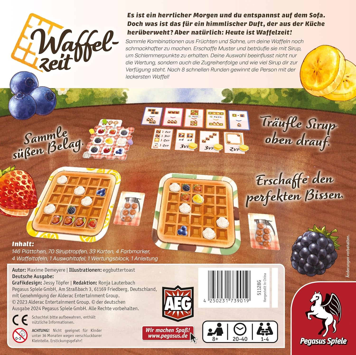 Pegasus Games Waffle Time, 4032 kubikcentimeter